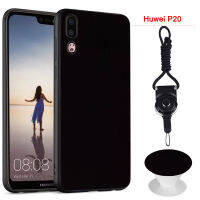 เคสซิลิโคนสำหรับ Huawei P20 Soft Ruber (สีดำ)