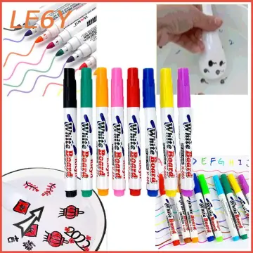 12 Color Magical Water Painting Pen for Kids, Magic Floating Ink Pen,  Floating Magic Pens with Spoon and Eraser, Erasable Doodle Watercolor Pen  Set