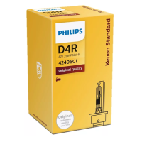 PHILIPS ORIGINAL QUALITY หลอดไฟหน้า ขั้ว D4R XENON STANDARD 42V 35W P32D-6 (42406C1) แพ็ค 1 หลอด