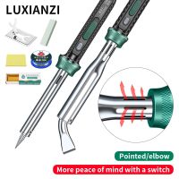 LUXIANIZI 80/300W Highpower Electric Soldering Iron Indicator Light Fast Heating Adjustable Temperature Intelligent Welding Tool