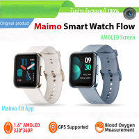 (รับประกัน 1 ปี) นาฬิกาอัจฉริยะ Maimo Watch Flow 1.6" AMOLED screen GPS Spo2 Smart Watch