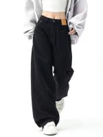 【YD】 HOUZHOU Hippie Baggy Jeans Korean Oversize Wide Leg Denim Pants Female Kpop Streetwear Trousers