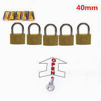 20 Pcs 40Mm Padlocks เปิดโดยคีย์เดียวกันทองแดงล็อคกุญแจสำหรับล็อคประตูไม้จัดส่งฟรี