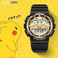 HotZGO Pikachu นาฬิกาเด็ก Pokemon Series ใหม่นักเรียน High End นาฬิกาอิเล็กทรอนิกส์ของขวัญสำหรับชายและหญิง