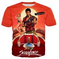 {Match maker}}ขายร้อนคลาสสิกภาพยนตร์ Scarface T เสื้อผู้ชาย/ผู้หญิง3D พิมพ์ฤดูร้อนแฟชั่นลำลองสไตล์ฮาราจูกุ Tshirt Streetwear Tops