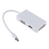 [LUNA electronic accessories] Rectangle Mini Display Port DP Thunderbolt To Dvi/vga/hdmi Converter Adapter 3 In 1 ForIMac Mac Mini Pro Air Book