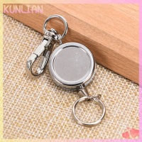 [KUNLIAN] ดึงพวงกุญแจพวงกุญแจดึงโซ่คลิป carabiner Holder recoil extendsl พวงกุญแจ