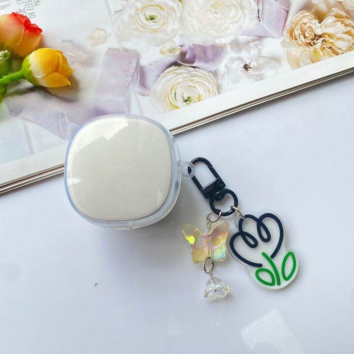 for-baseus-wm01-wm02-earphone-case-tulip-flower-amp-keychain-transparent-silicone-cover-for-baseus-wm02-02plus-hearphone-box-wireless-earbud-cases