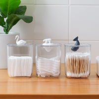 【cw】 Creative Animal Storage Desktop Dustproof Storage Cotton Swab Cotton Pad Storage Storage ！