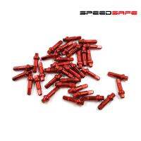 Pillar DSN double square nipples aluminum alloy pro red black 0.4g/pc 14G 18mm 16mm 14.4mm road racing bicycle MTB XC bike parts