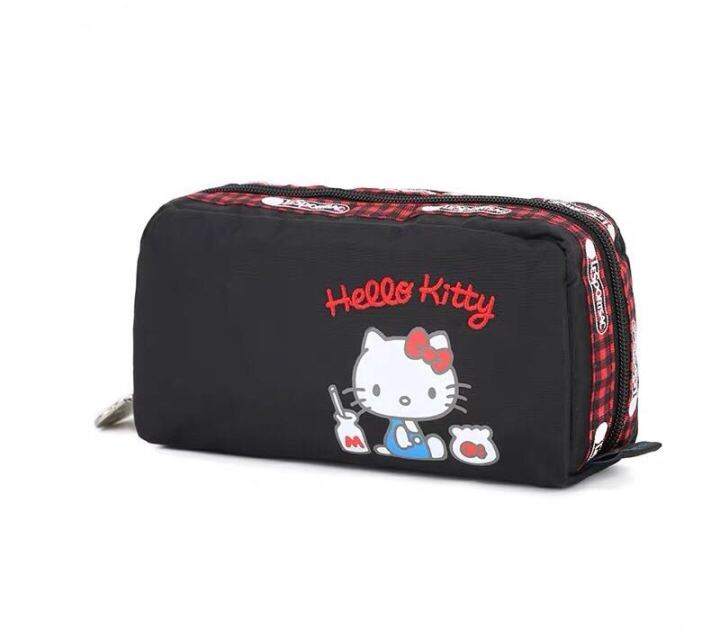 lesportsac-2023-ใหม่20-hello-kitty-แบรนด์ร่วมกระเป๋าเครื่องสำอางเก็บกระเป๋าคลัทช์6511