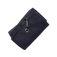 Hot Selling 1PC Tri-Fold Golf Towel Premium Microfiber Fabric Waffle Pattern Heavy Duty Carabiner Clip 4 Color Options Grey Red Blue Black