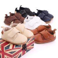 【hot】！ Toddler Baby Sneakers Leather Classic Soft Sole Rubber Non-slip Bottom Boys Flats Prewalkers