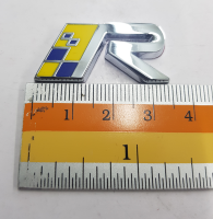 Logo R ของรถ Volvo  งานอลูมิเนียม พร้อมกาวติด 4*4 cm