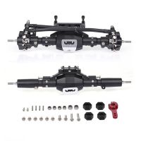 CNC Anodized Front and Rear Axle Accessories for 1/10 RC Crawler Car Axial SCX10 II 90046 RC4WD D90 RGT 86100 Redcat GEN8 Black