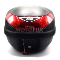 GIVI กล่องติดท้ายรถ รุ่น E30 TOUR 30LT WITH LIGHT, BLACK By MOTOFIIX