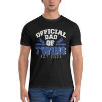 Dad Of Twins 2021 Fashion Cotton Tshirt Vintage