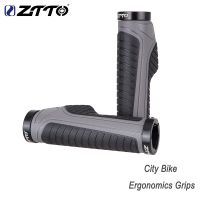 ZTTO Bicycle Handlebar Grips AG42 Rubber Alloy Lockring MTB Bike Ergonomics Lockable Handle Grip Anti slip Grips Handlebars