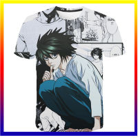 Anime T-shirt Death Note การพิมพ์ 3D Street Men ผู้หญิงแฟชั่นพลัสขนาดเสื้อเด็กเด็กผู้ชายฮิปฮอปท็อปส์ซูTees Home Camisetas Harajuku XS-5XL