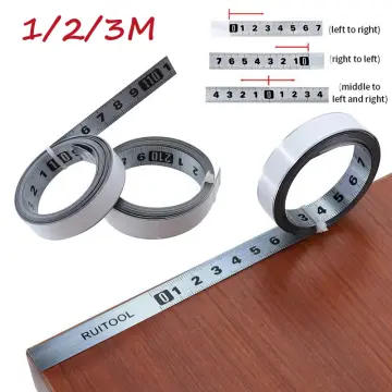 Woodworking Self Adhesive Tape Measure Metric Scale Ruler Workbench Ruler, for Middle 1m