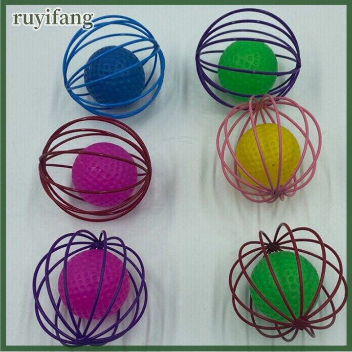 ruyifang-1pc-cat-interactive-toy-small-bell-mouse-กรงของเล่นพลาสติกเทียมสีสันสวยงาม