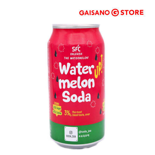 Sparkling Watermelon Soda Can 350ML Lazada PH