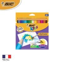 BIC บิ๊ก ดินสอสีไม้ระบายน้ำ Aquacouleur จำนวน 24สี