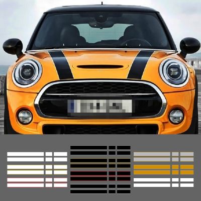 Car Engine Hood Rear Trunk Stripe Sticker Vinyl Decals For Mini Cooper One S JCW R56 R57 R58 F54 F55 F56 Hactchback Accessories Replacement Parts