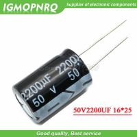 10PCS 50V2200UF 16*25mm 2200UF 50V Aluminum electrolytic capacitor Electrical Circuitry Parts