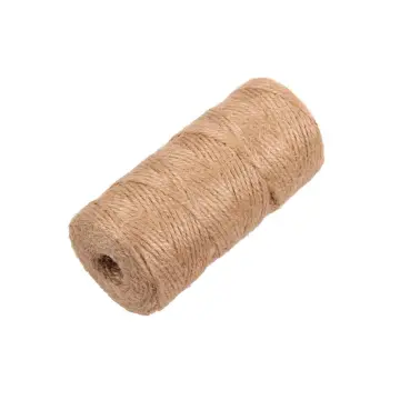 100m Natural Jute Twine String Rolls Brown Twine Rope for Crafts, Wrapping,  Packing, Artworks, Picture Display