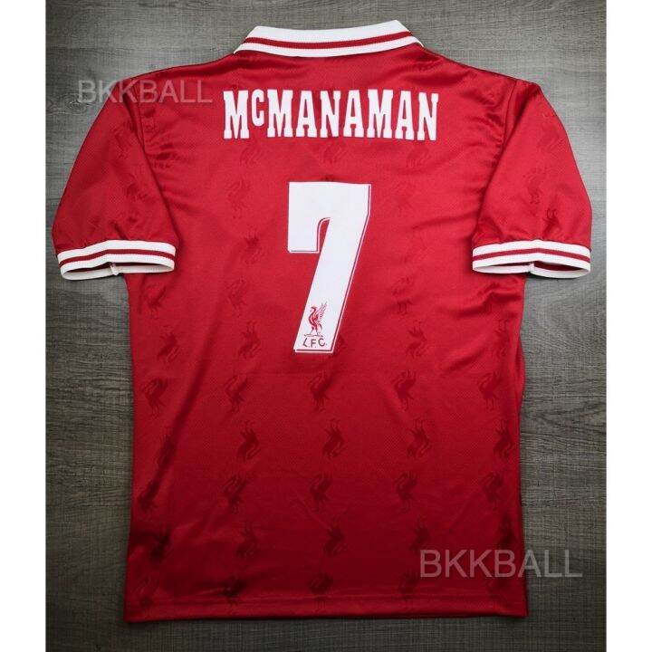 เสื้อบอล-ย้อนยุค-ลิเว่อพูล-1996-เหย้า-พร้อมเบอร์ชื่อ-7-mcmanamann-retro-liverpool-home-เรโทร-คลาสสิค-1996-97