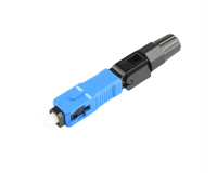 200pcs 0.3dB SC UPC Fiber Optic Fast Connector 100 SC FAST Connector Blue Fi FTTH Single Mode SC Quick Connector SC Adapter