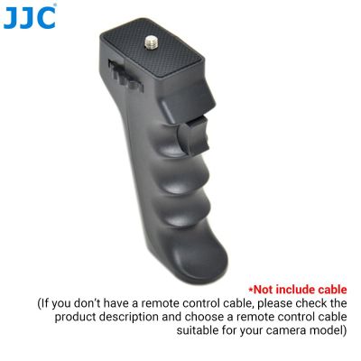 รีโมทชัตเตอร์กล้อง JJC สีดำดำ Canon Nikon Sony ที่จับสำหรับกล้องซิกม่า Olympus Pentax Panasonic พร้อมเมาท์1/4-20