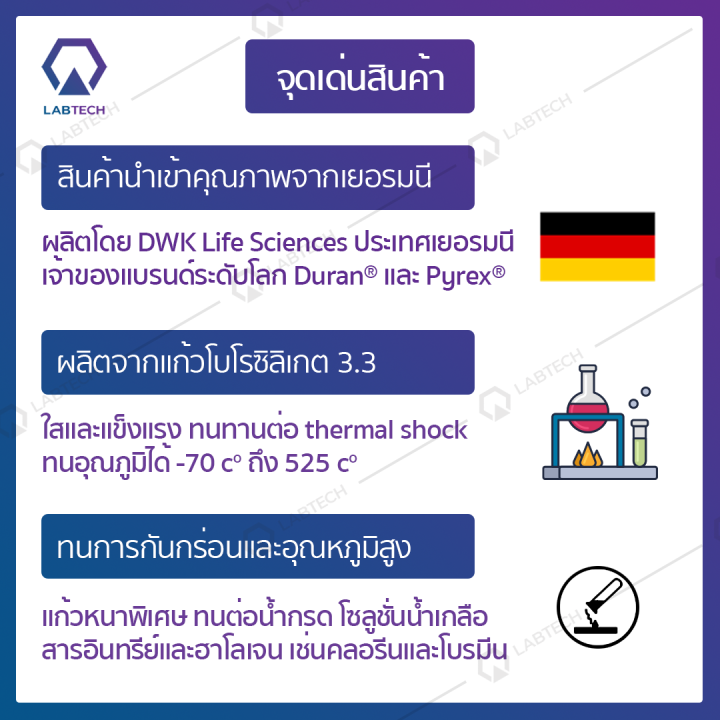 ชุดเซ็ต-x-3-duran-lab-bottle-ขวดแก้วใส-ขวดแก้ว-ขวดบรรจุสาร-ขวดใส่สารเคมี-ขวดห้องทดลอง-ขวดแก้วเกรดห้องแล็ป