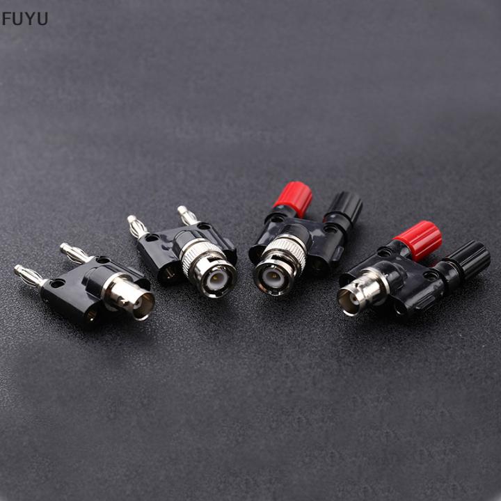 fuyu-bnc-to-two-dual-4mm-banana-male-female-jack-coaxial-connector-rf-adapter
