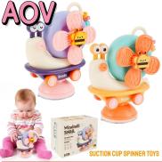 AOV Detachable Spinning Bath Toys Early Education Toys Suction Cup Spinner