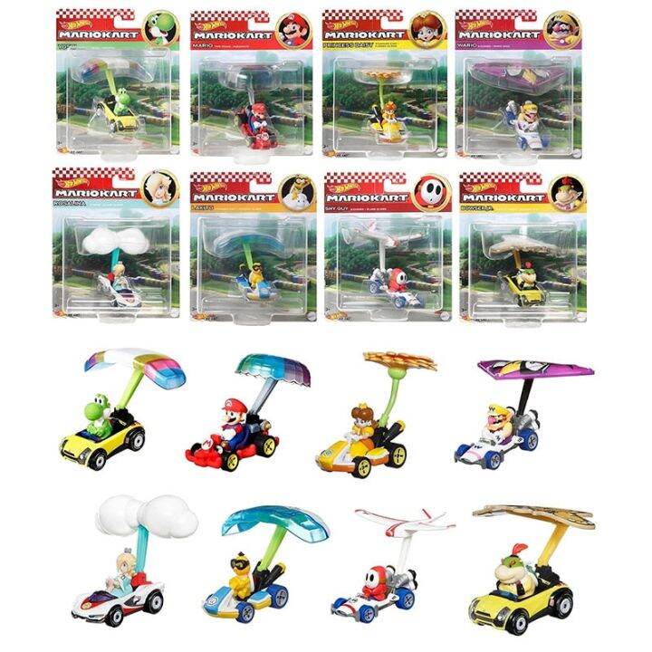 Hot Wheels Mario Kart Glider Assortment Yoshi Mario Princess Daisy