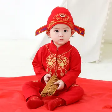 Baby chinese new year hot sale outfit