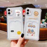 ช่องเสียบการ์ดเคสเข้ากันได้สำหรับ Compatible for iPhone 13 12 7/8 XS การ์ตูนสุนัขฝาหลัง