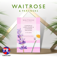 Waitrose camomile limeflower &amp; lavender ชาเวทโทรส กลิ่นคาโมมายล์ และ ลาเวนเดอร์ แพ็ค 20 ซอง