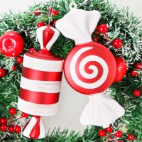 15CM Christmas Red and White Candy Christmas Tree Ornaments Pendant Xmas Christmas Decorations for Home New Year Navidad Gifts