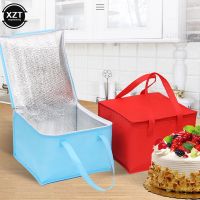 【LZ】▣▤❆  Saco térmico quadrado grande isolado Almoço fresco Alimentos Bebidas Armazenamento de bebidas Zip-Up Comida para piquenique Pacote de gelo para levar