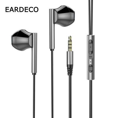 EARDECO Wired Mobile Headphones 8 Cores Bass Earbuds Stereo Music Sport Headphone 3.5mm Phone Earphone with Mic Headset Dynamic