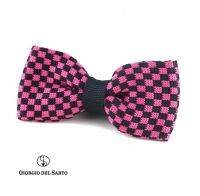 GIORGIO DEL SARTO Knitted Fabric One-Fold Bow Tie โบว์ไทผ้าถักหนึ่งจีบ