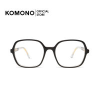 KOMONO Petra Black Clear กรอบแว่นตา ทรงสีเหลี่ยม วิลเทจ สีดำ