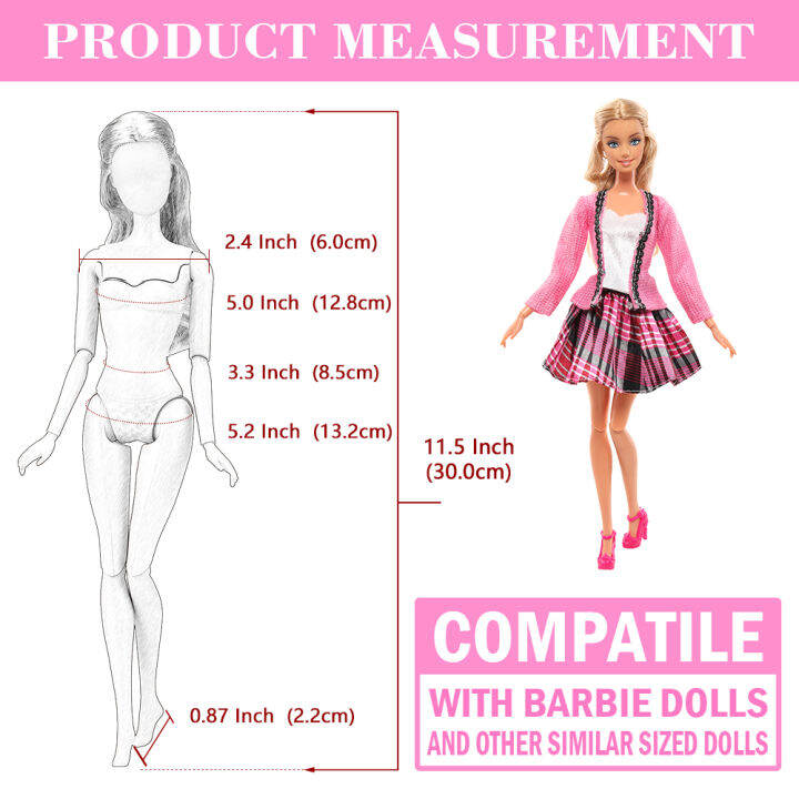 barwa-อุปกรณ์เสริมตุ๊กตาสไตล์แฟชั่น45ชุด-2ชุด-ชุดว่ายน้ำ2ชุด-เดรสท่อนบน1ชุด-เครื่องประดับ40ชิ้นสำหรับเป็นของขวัญของเล่นเด็กหญิงของขวัญวันเกิด