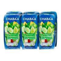 [ส่งฟรี!!!] ชบา น้ำผลไม้รวมผสมน้ำผักสีเขียว 40% 180 มล. x 6 กล่องChabaa Mixed Fruit with Green Vegetable Juice 40% 180 ml x 6 Bottles