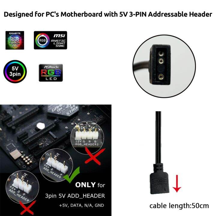 ws2812b-rgb-led-strip-5v-3-pin-addressable-led-headers-pc-for-asus-aura-sync-msi-mystic-light-sync-gigabyte-rgb-fusion-2-0