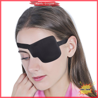 Hanlu ผ้าปิดตาโจรสลัดสีดำสำหรับทุกเพศ Eyepatch ตาหนึ่งตาเว้า