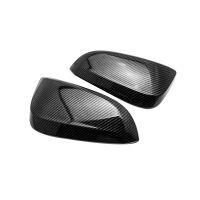 Carbon Fiber Side Rear View Mirror Cover Cap Decor Trim For Toyota Hilux Revo Vigo Fortuner Highlander RAV4 Innova